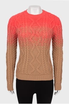 Sweater in gradient print