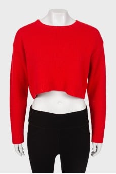 Cropped wool sweater