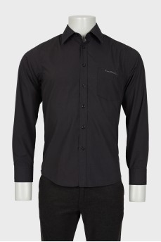 Men's shirt with embroidered logo