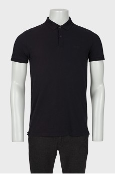 Men's black polo shirt