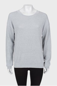 Gray jumper with lurex