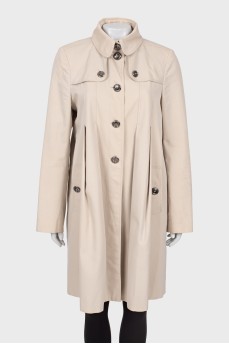 Relaxed beige trench coat