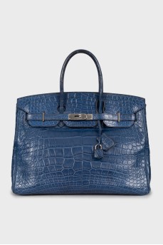 Сумка Birkin 35 Blue Brighton
