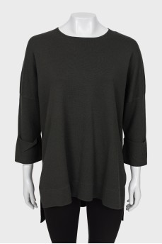 Long wool sweater