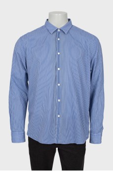 Men's white striped shirt