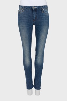 Blue skinny jeans