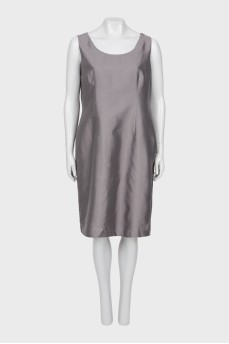 Gray crew neck dress