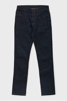 Men's jeans with contrast seams