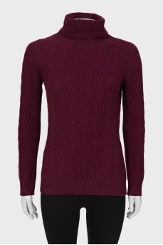 Cashmere turtleneck sweater