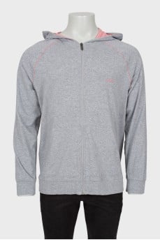 Men's sports jacket with embroidered logo