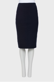 Wool pencil skirt