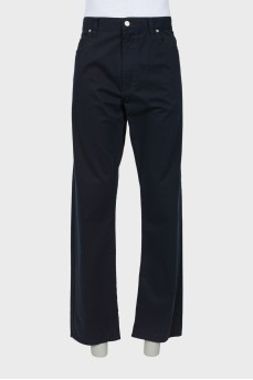 Men's dark blue jeans