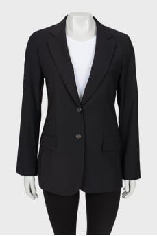 Black button down jacket