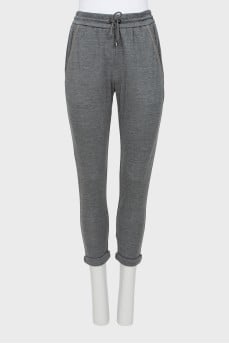 Sweatpants with decorative pockets