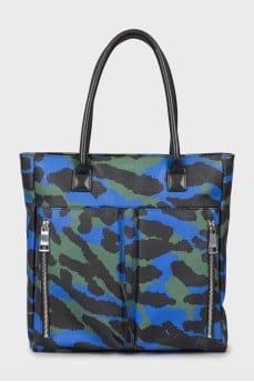 Printed bag made of eco-leather