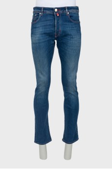 Men's dark blue jeans