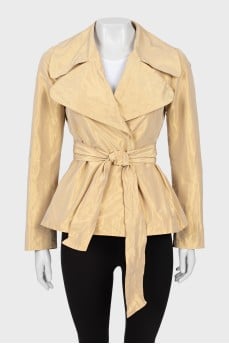 Golden jacket on the belt