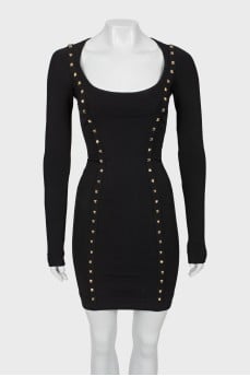 Slim fit dress with tag