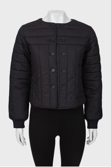 Quilted cotton jacket with tag