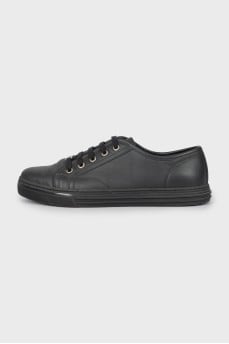 Men's black sneakers