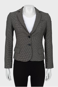Printed fitted jacket
