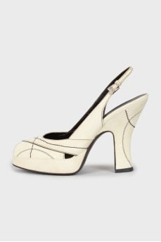 Suede open toe sandals