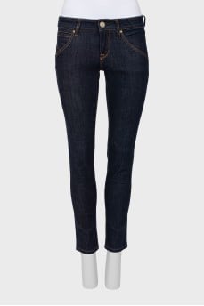 Dark blue low rise jeans 