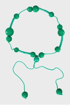Green necklace with sequins