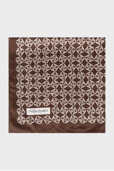 Printed silk scarf
