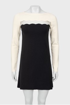 Two-tone shift dress