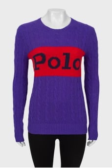 Sweater with brand logo