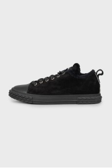 Men's insulated suede sneakers
