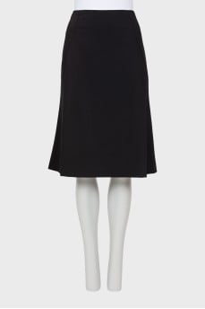 A-line wool skirt