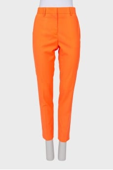 Orange classic trousers