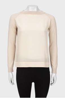 Combined beige jumper