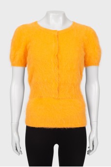 Orange cardigan and top set