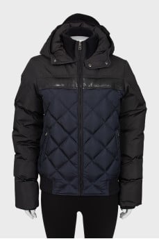 Two-tone quilted jacket