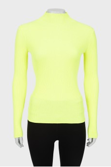 Bright yellow ribbed golf