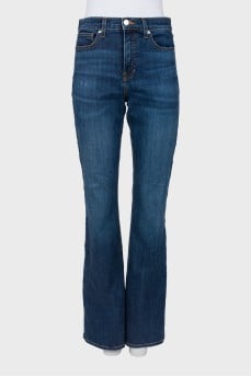 Dark blue flared jeans