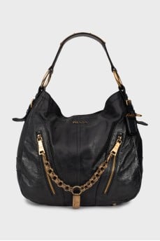 Bag Vitello Shine Zippy Detail Hobo Bag Baltico