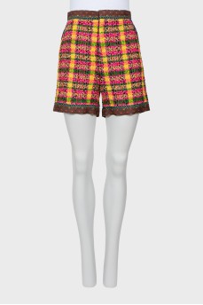 Combination high-waist shorts 