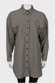 Straight-fit check shirt