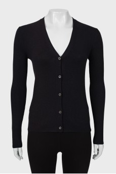 Cashmere and silk cardigan