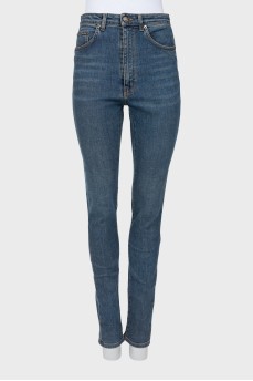 Blue skinny jeans
