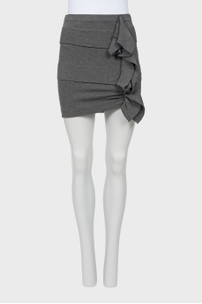 Gray skirt with frill