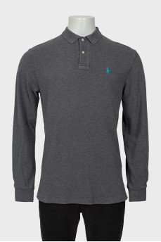 Men's gray jumper with brand logo