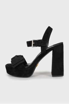 Chunky suede sandals
