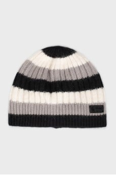 Striped wool hat