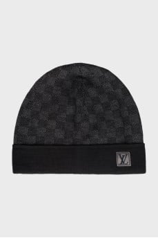 Men's wool hat and scarf set