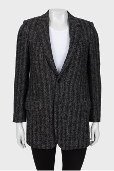 Long wool jacket